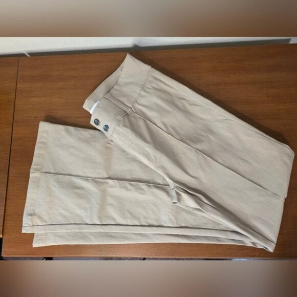 Vanilla Star Beige Pintuck Flare Pants W28/7 Rayon/Nylon/Spandex Blend - Picture 10 of 11